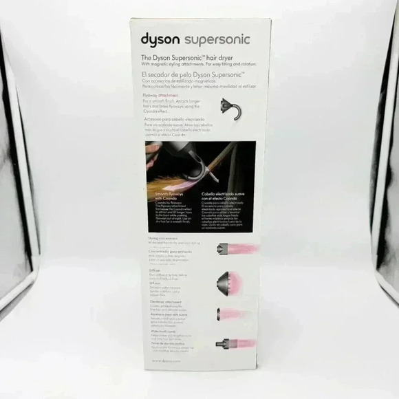 BRAND NEW IN BOX Dyson Supersonic Hair Dryer HD07 White/Silver attachments - Picture 5 of 7